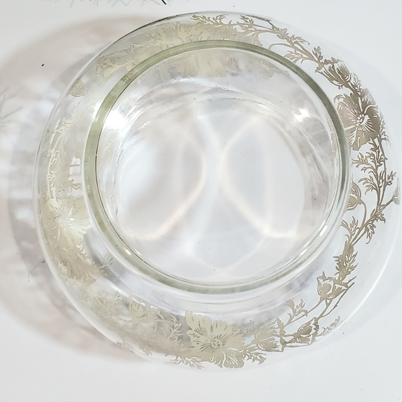 Vintage Sterling City Glass Co Sterling On Crystal Flanders Poppy Design Vase - Picture 9 of 12